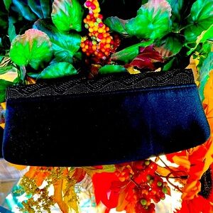 Vintage Black Beaded Clutch..